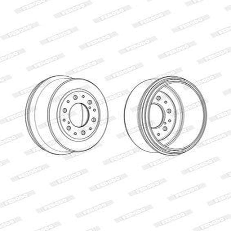 Brake Drum Rear Toyota Hi-Lux Single (Ferodo Fdr329764)