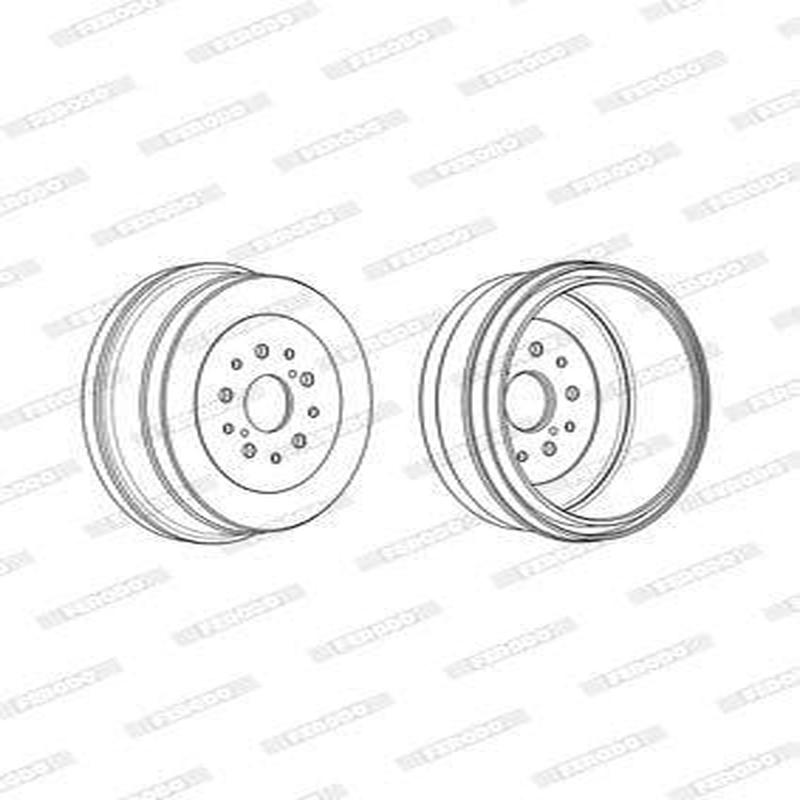 Brake Drum Rear Toyota Hilux Raider 4X2 Single (Ferodo Fdr329763)