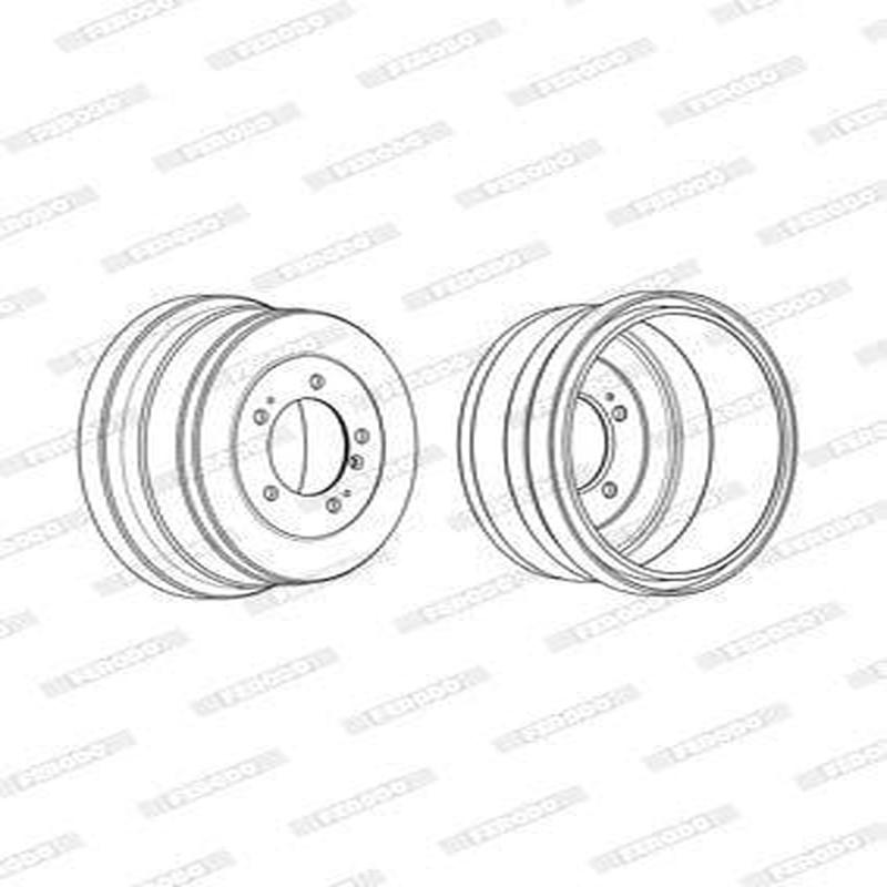 Brake Drum Rear Toyota Landcruiser 1Fz-Fe Prado 1H-Z Single (Ferodo Fdr329765)