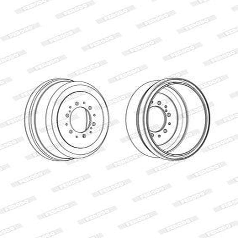 Brake Drum Rear Toyota Quantum 2012 Single (Ferodo Fdr329782)
