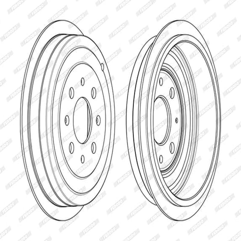 Brake Drum R- 4462 Opel Adam Single (Ferodo Fdr329809)