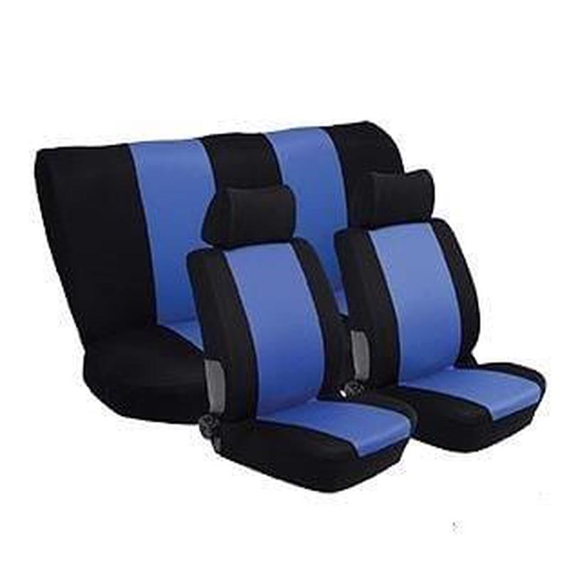 Sprinter Car Seat Cover Set 6-Piece Black/Blue (SA160)