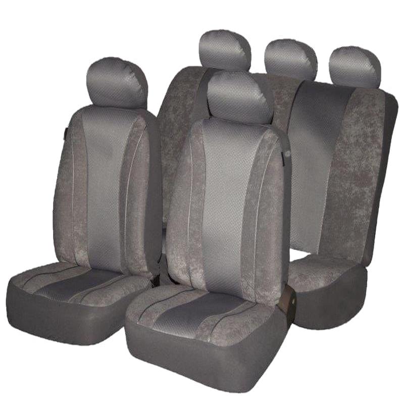 Venice Car Seat Cover Set 9-Piece Grey (SA88)