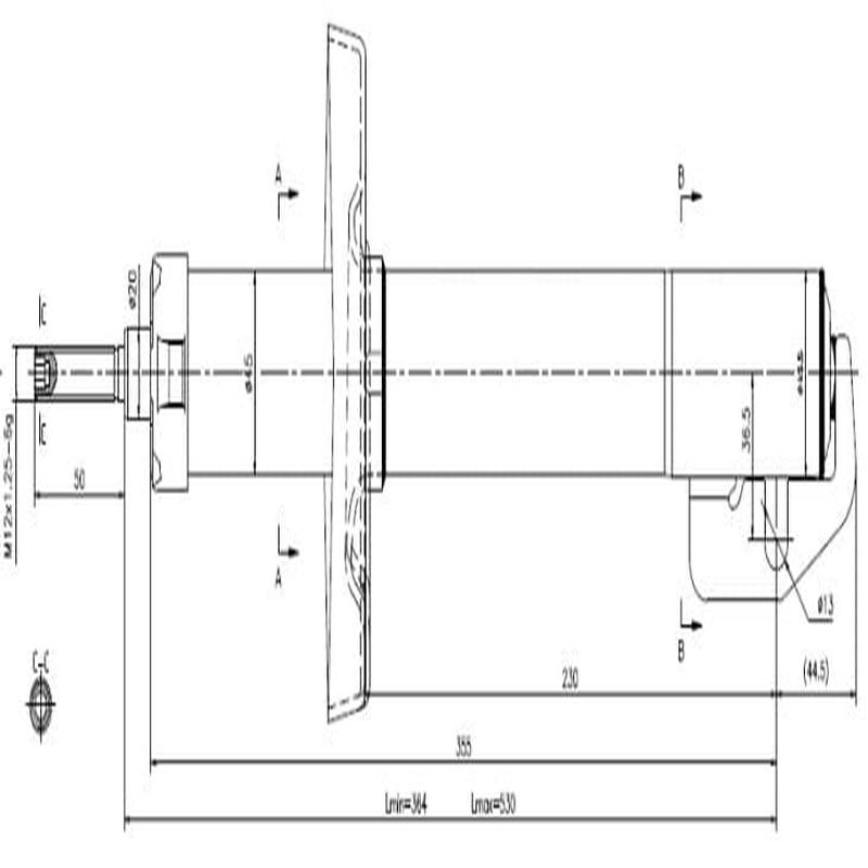 Front Shock Absorber Ford Sierra Sapphire 1983-1993 (9251599)