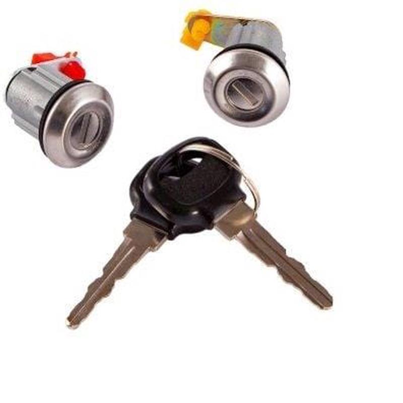 Door Lock Barrel & Key Front Ford Bantam,Mazda Rustler 1986> (500099)