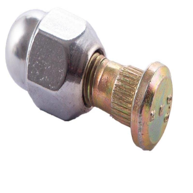 Wheel Stud & Nut Chrome Right 1Pc Mazda B Series, Ford Courier 1983-2000 (500141)