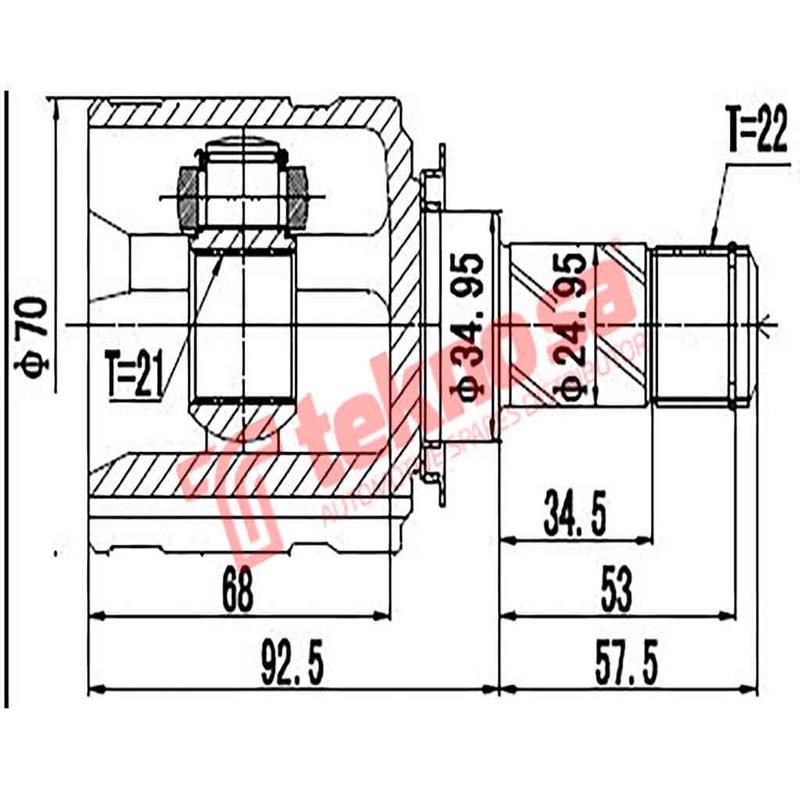Cv Joint Inner Opel Adam, Corsa C, Corsa D, Corsa E