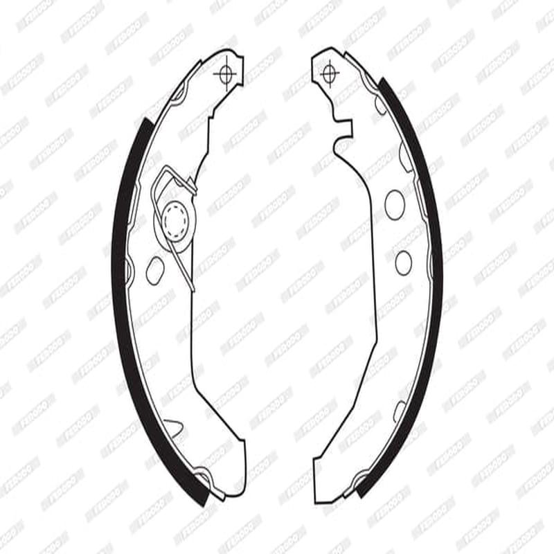 Brake Shoes Ford Fiesta 1,2 Ford Ikon 2,3 Mazda Soho F.I Front Solidb265 Ferodo