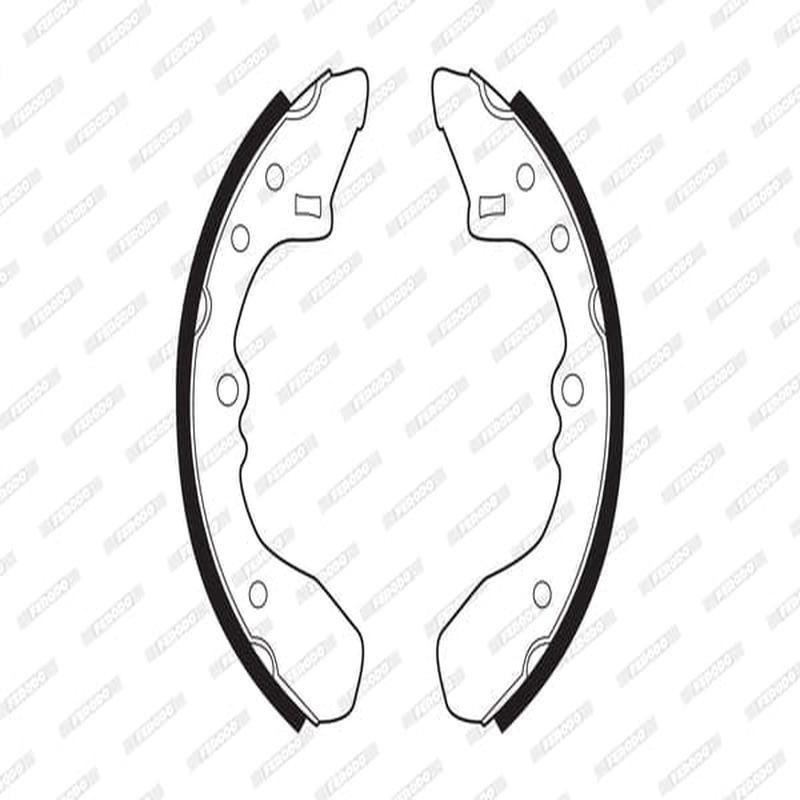 Brake Shoes Ford Laser,Meteor,Mazda 323,626 Front Solidb238 Ferodo