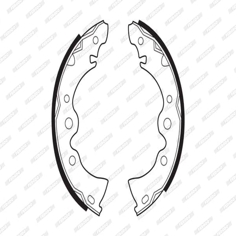 Brake Shoes Nissan Almera 1.6 4 Door (Qg16) 2001 Front Solidb222 Ferodo