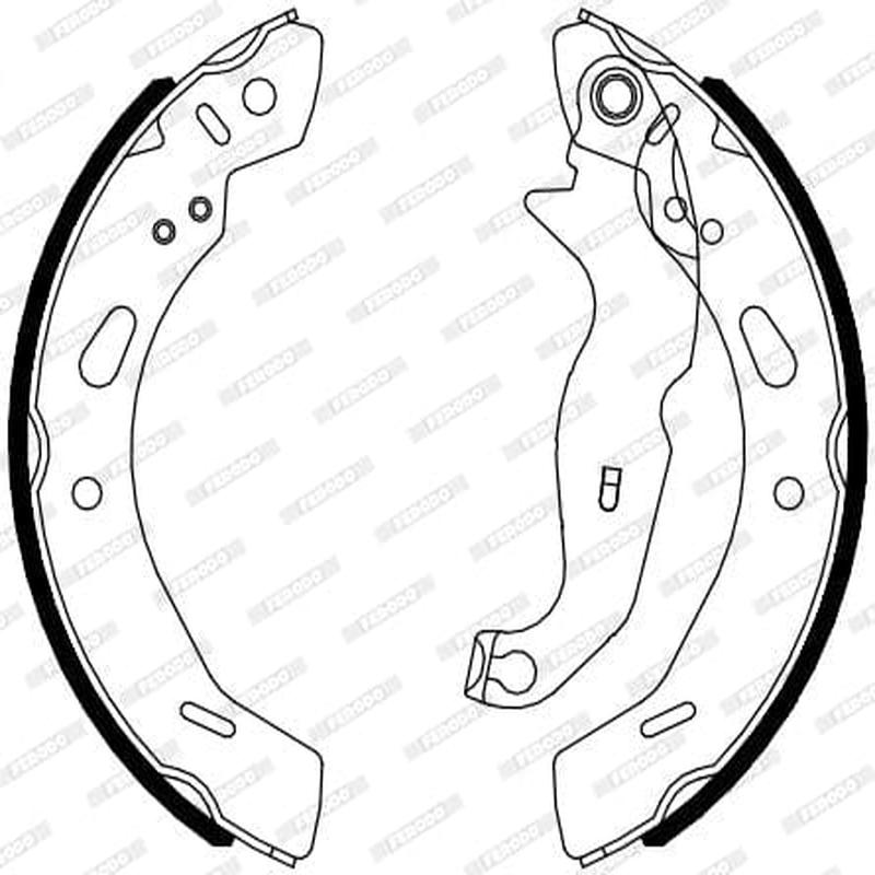 Brake Shoes Ford Fietsa 3 Fiesta 4 Mazda 2 2007 Front Solidb4080 Ferodo