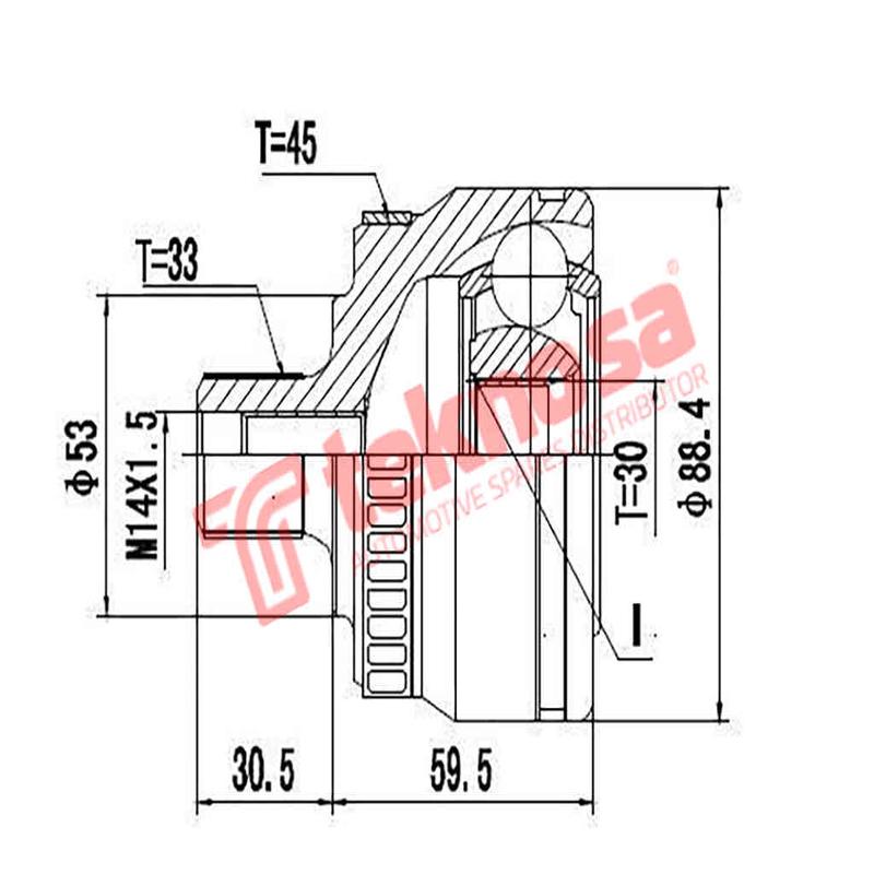 Outer Cv Joint Audi A4 1.8 1.8T Vw Passat 1.8T 1995- Ad5920A