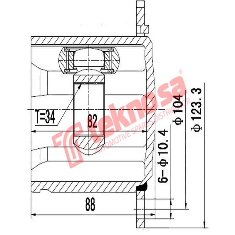 Outer Cv Joint Audi A4 1.8Tfsi 2.0Tdi A5 2.0Tfsi 3.0Tdi Rs5 4.2 V8 A6 3.0Tdi Rs6 S4 S5 Ad8090
