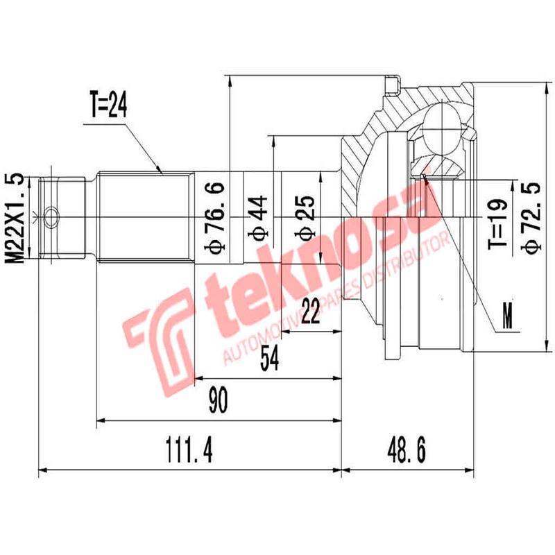 Outer Cv Joint Daihatsu Cuore Ed-20 Ej-De Ej-V 1997-2001 Da5932