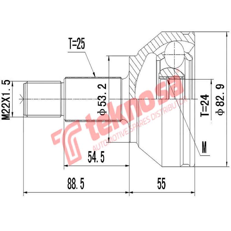 Outer Cv Joint Ford Focus 1.8Tdci Focus 2.0I St170 Zetec F9Da F9Db Alda 2003-2005 Fds072