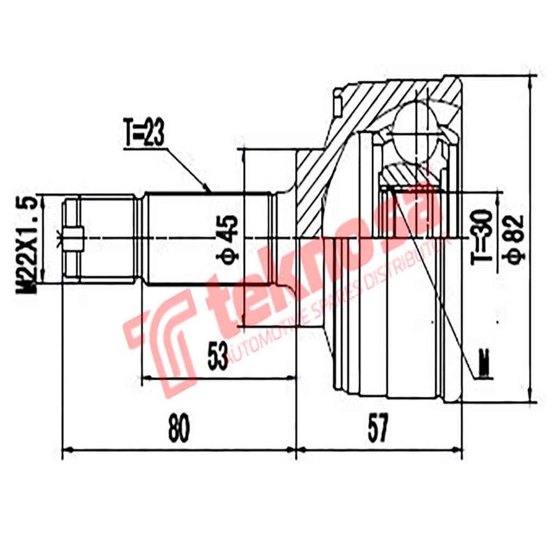 Outer Cv Joint Honda Ballade 1300 Prelude 2.0I En4 B20A7 1982-1991 Ho5922
