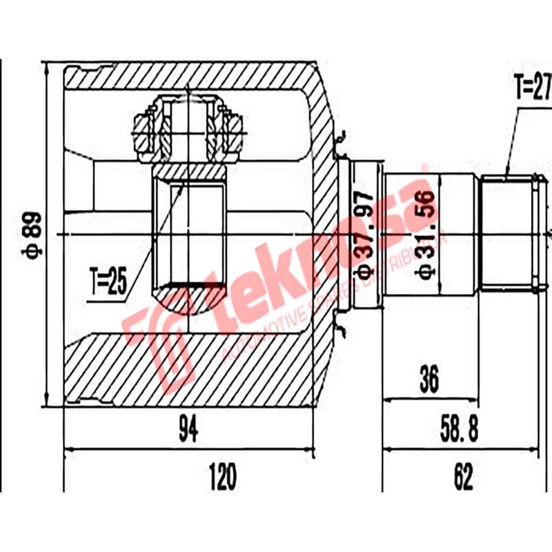 Inner Cv Joint Mercedes A170 180 W169 B170 B180 B200T B200 W245 2005- Me4004
