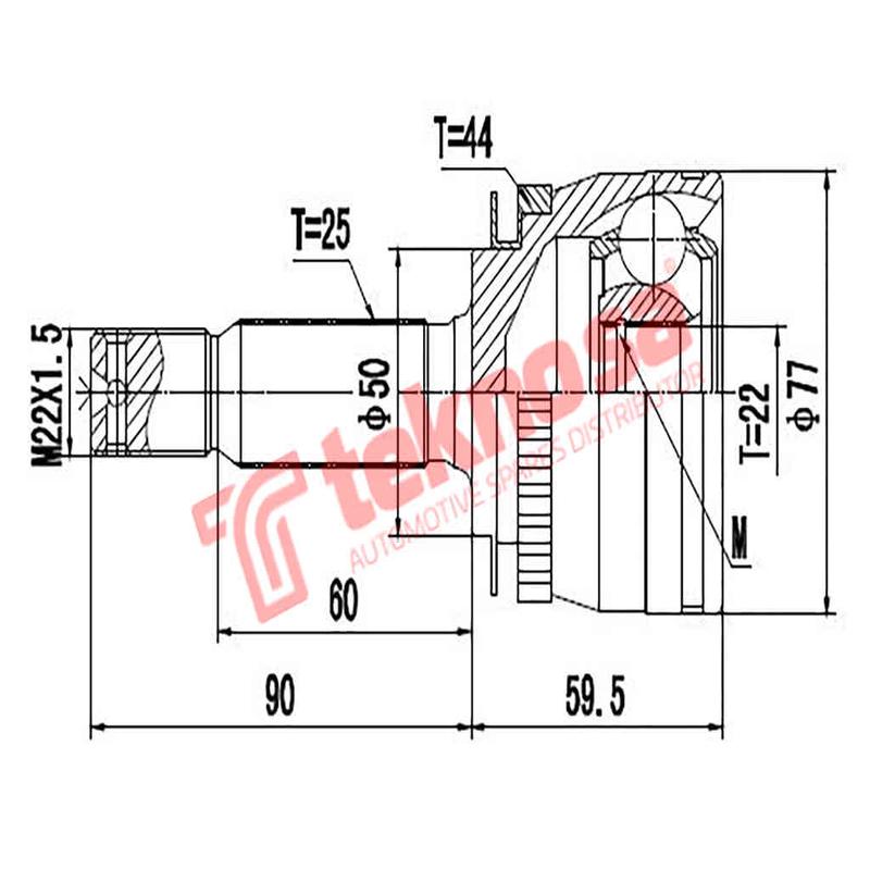 Outer Cv Joint Hyundai Accent Mk1 1.3 1.5 Hyundai Getz 1.3 1.4 1.6 Scoupe Kia Cerato Ka5012A