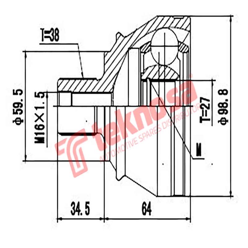 Outer Cv Joint Audi A6 C5 C6 2.4 2.0Tdi Allroad Audi A8 D3 4.2 Ad3010