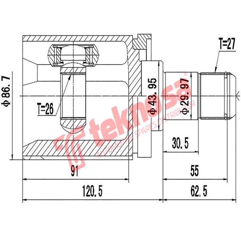 Inner Cv Joint Bmw X5 E53 2000-2006 E70 2008-2013 F15 2013-2018 X6 E71 2009-2014 Bm8002