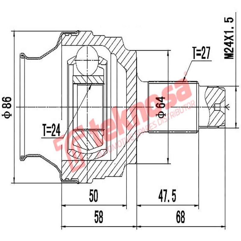 Outer Cv Joint Bmw E36 1990-2000 318I 316I 320I 318D Bm7003