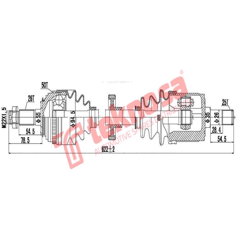 Hnda Mk2 /Mk3 Luxline 150I Rh (S.Stem Inner) Honda Civic 1 150I D15Z6 D15Z8 16V 84Kw Dho153