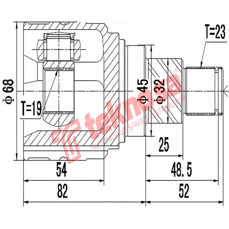 Inner Cv Joint Daihatsu Charade 1.0 1983-1987 Da6411