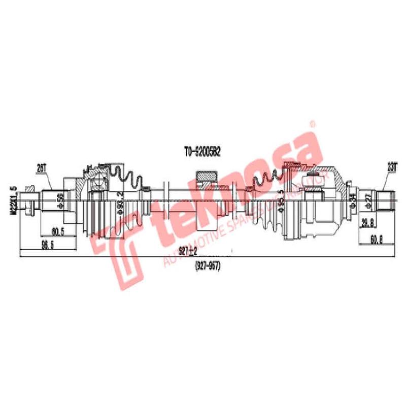 Toy Corolla 96-02 Baby Camry Rh Toyota Corolla 1991-2002 4Afe 2Nzfe 4Age 3Zzfe 4Efe 2E Dto221