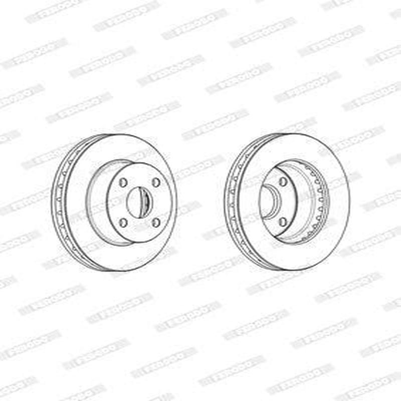 Brake Disc Vented Front Toyota Corolla P145 (Single)
