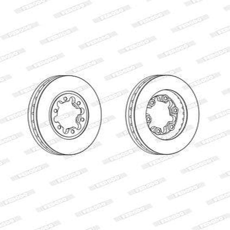 Brake Disc Solid Front Ford Courier 1.8 - 3.4 (Single)