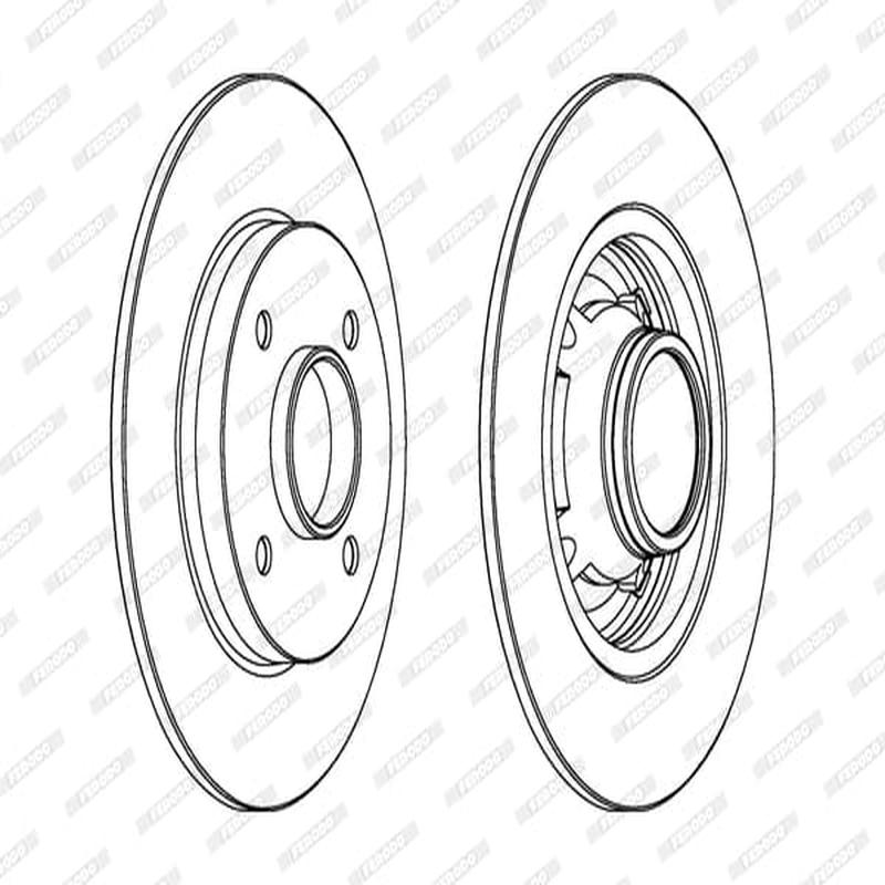 Brake Disc Rear Citroen C3 Ii (Single)