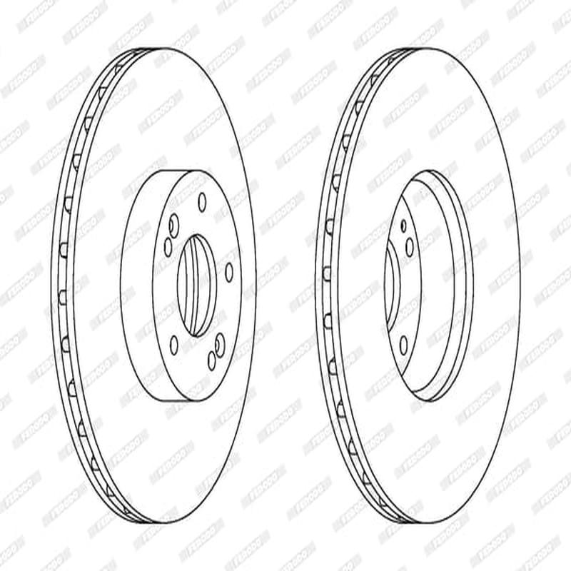 Brake Disc Vented Front Hyundai Sante Fe/ Kia Sor (Single)