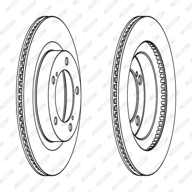 Brake Disc Vented Front Toyota Landcruiser 200 (Single)