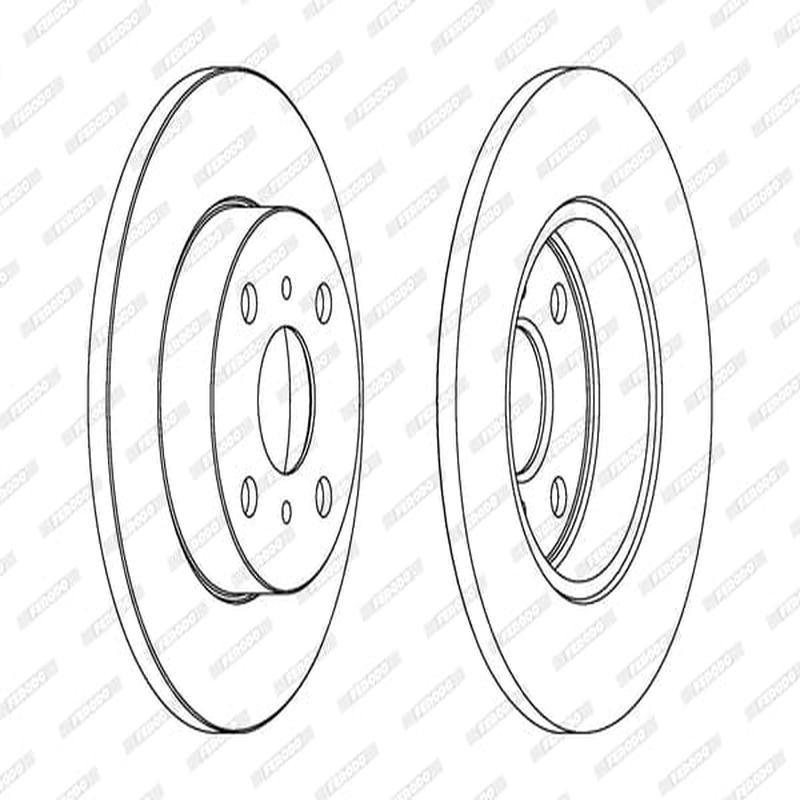 Brake Disc Solid Front Toyota Corolla Fwd/Conque (Single)