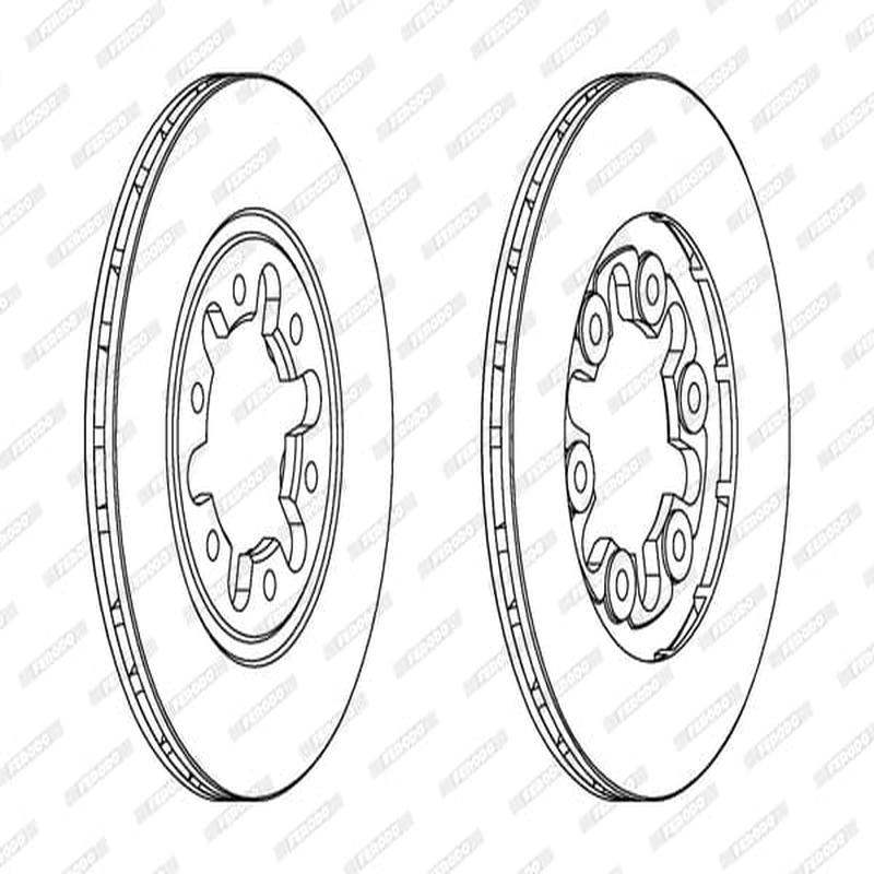 Brake Disc Vented Front Ford Courier/ Mazda Spect (Single)
