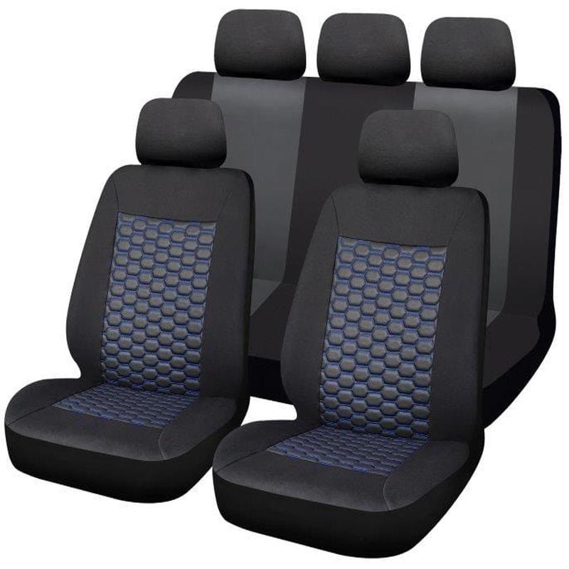 Monsanto Car Seat Cover Set 11-Piece Blue (SA98)
