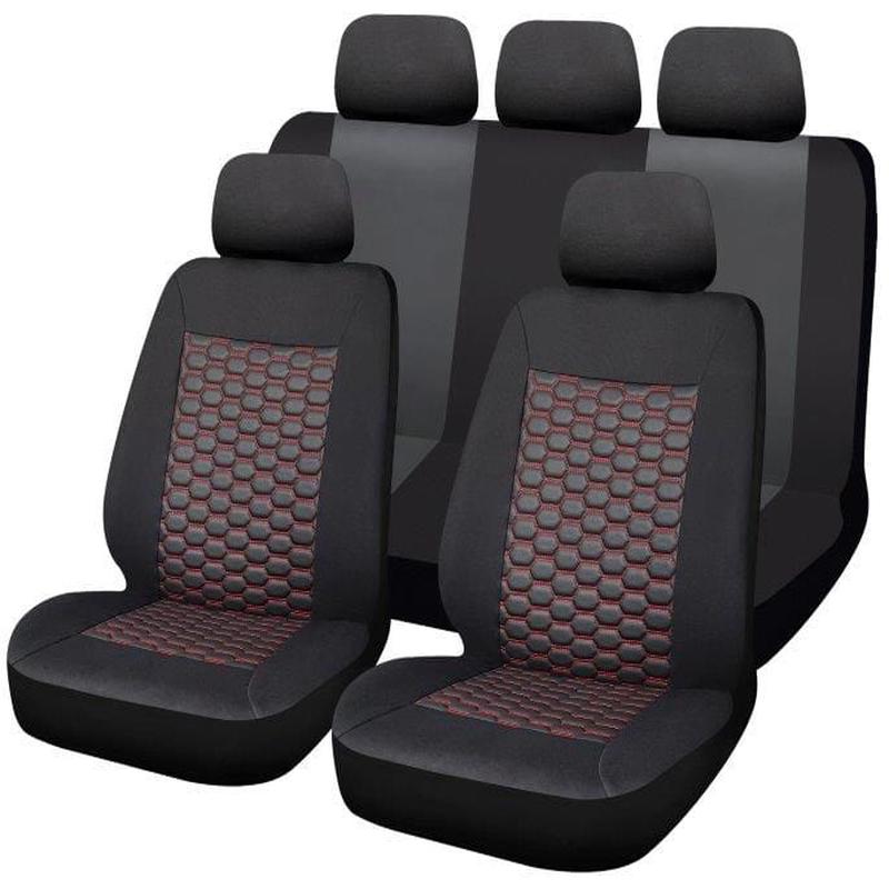 Monsanto Car Seat Cover Set 11-Piece Red (SA97)