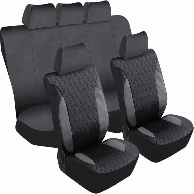 Montreal Car Seat Cover Set 11-Piece Grey (SA82)