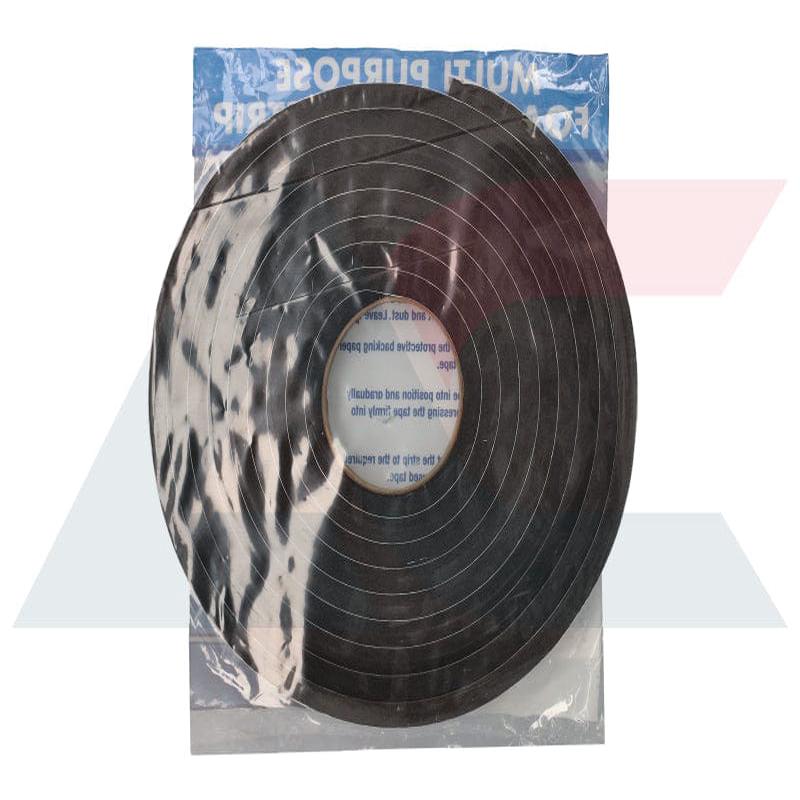 Weather Sealing Foam Strip 10mm x 25mm x 5m Rubber Shim (WS1025)