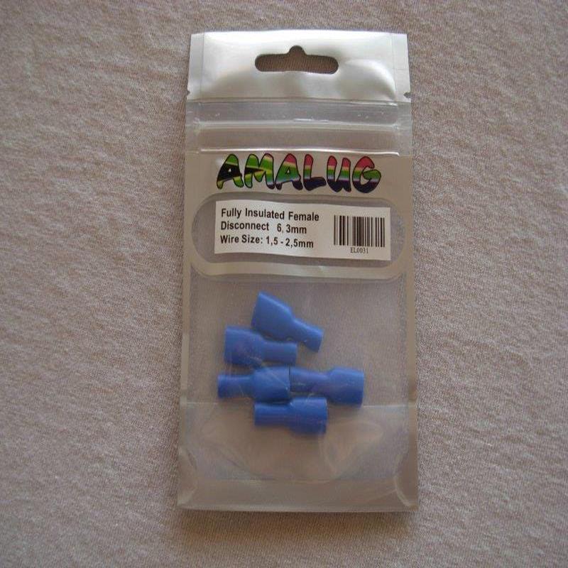 Blue Female Pack 5 Terminal (EL0031)