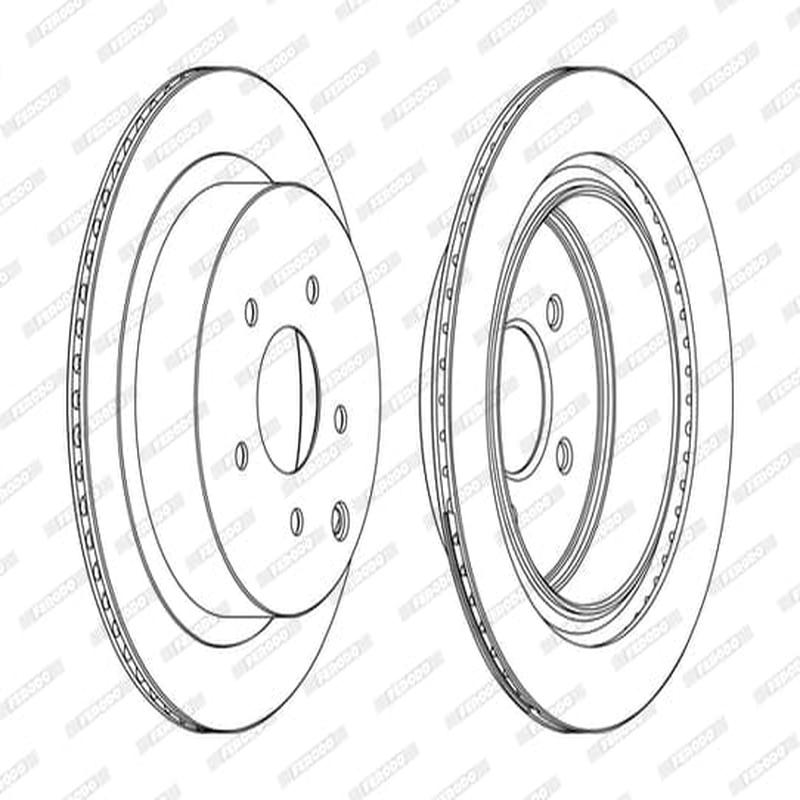 Brake Disc (Pair) Nissan Murano 3.5 - Rear (Set)
