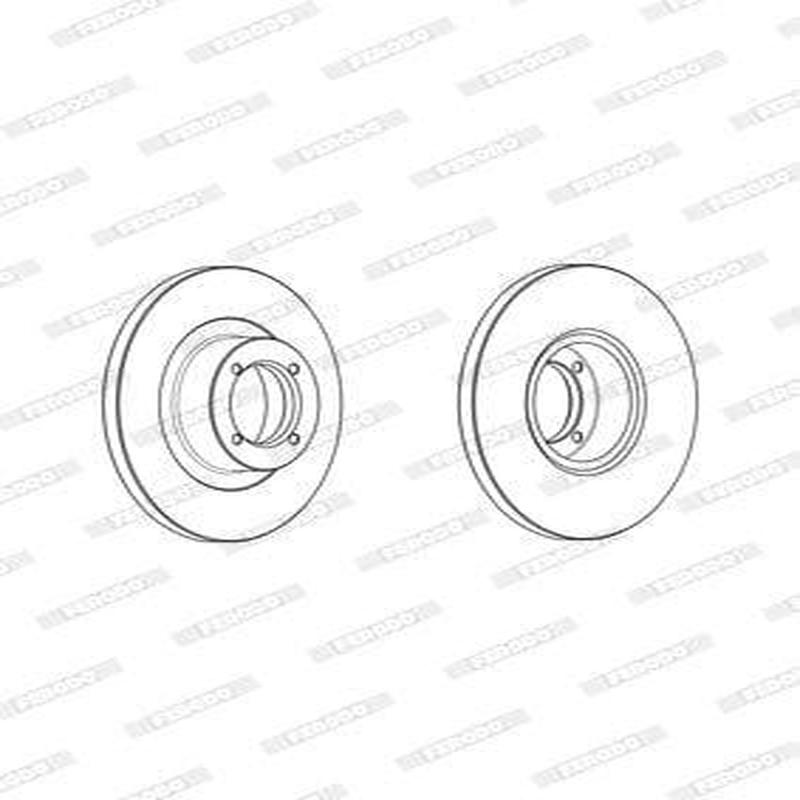 Brake Disc Vented Front Nissan 1400 Ldv (Single)