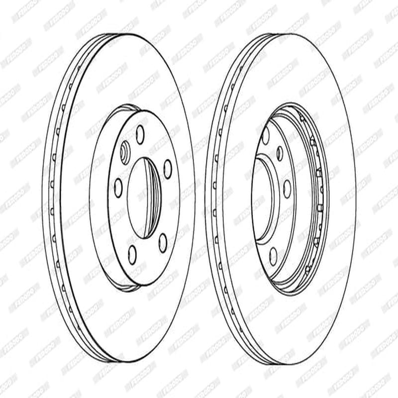 Brake Disc Vented Front Volkswagen T5 Transporter (Single)