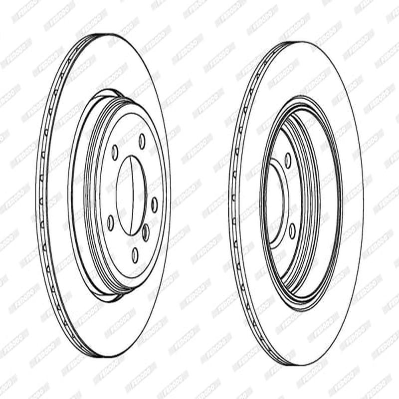 Brake Disc Vented Rear Bmw 5 Series (E60/ E61) (Single)