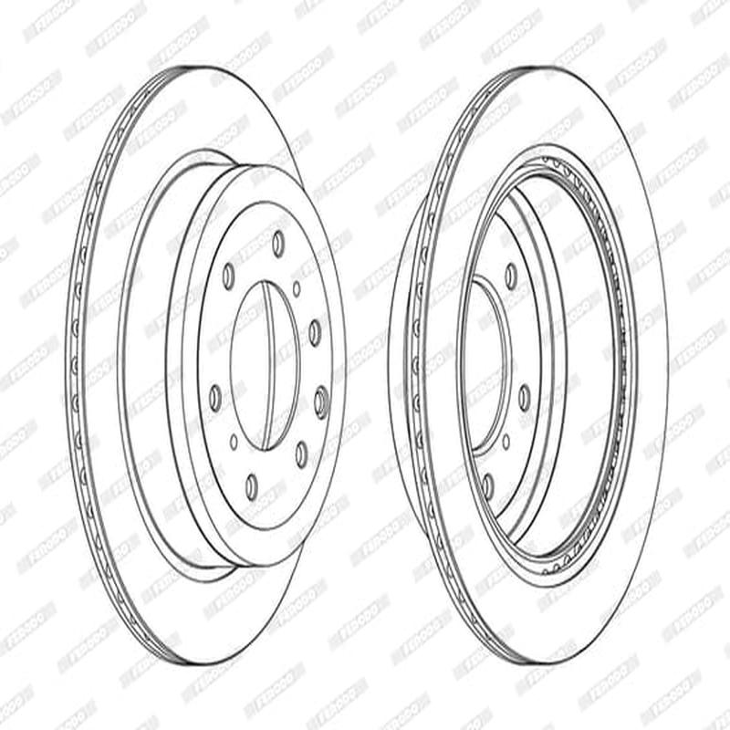 Brake Disc (Pair) Rear Mitsubishi Shogun Iv (Set)