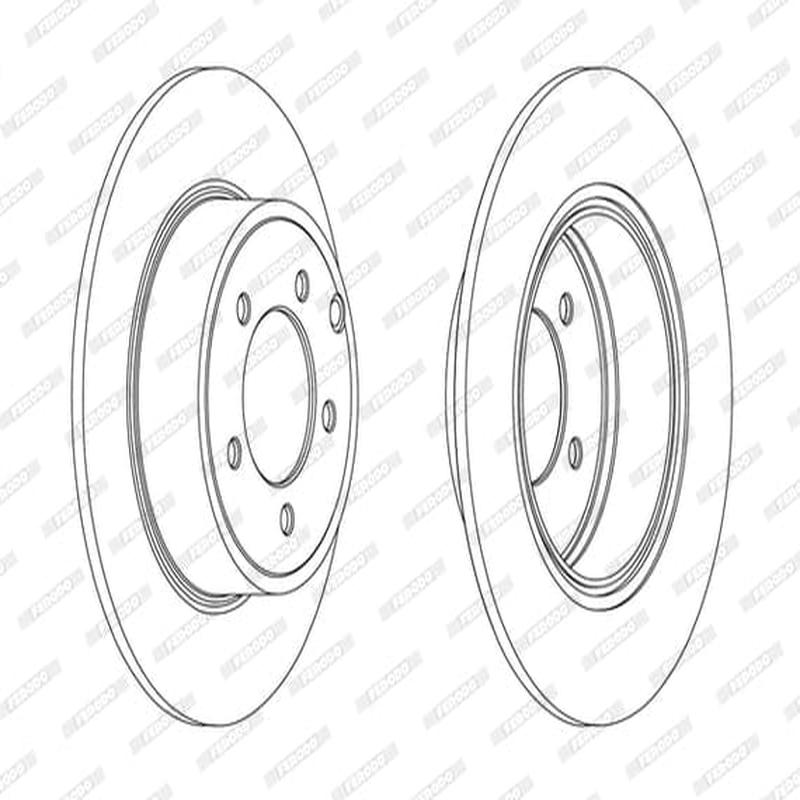 Brake Disc (Pair) Rear Solid Jeep Compass/ Patriot (Set)