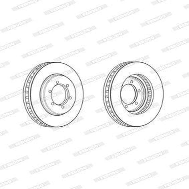 Brake Disc Vented Front Nissan Hardbody (Single)