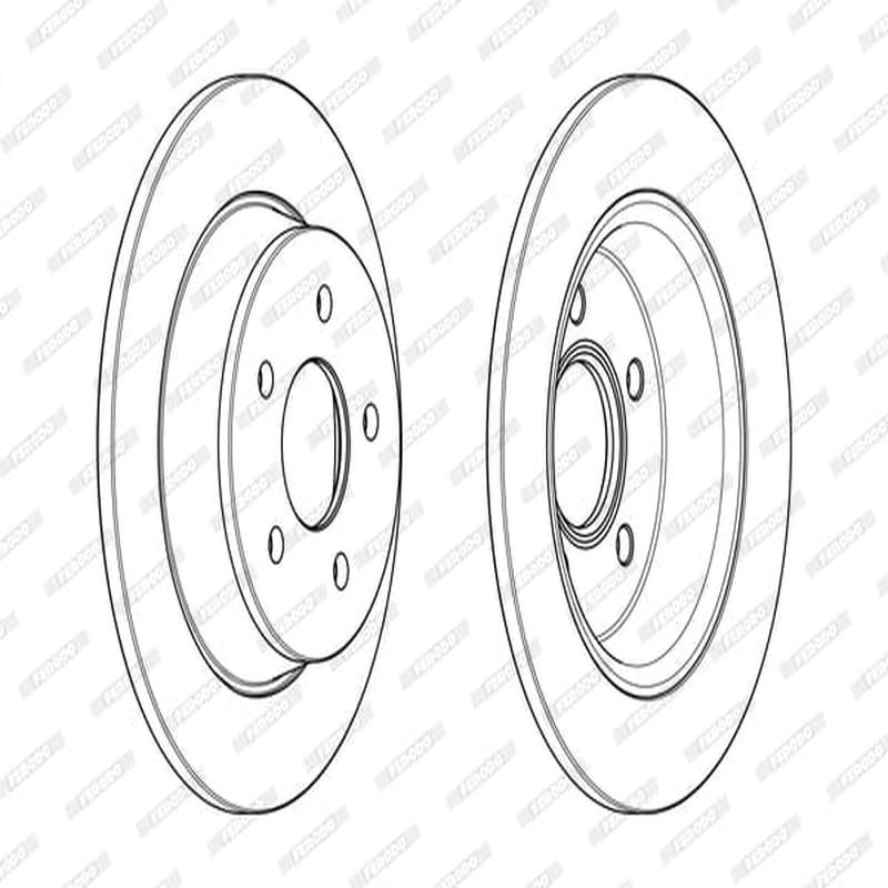 Brake Disc (Pair) Rear Ford Kuga/Transit Conect2 (Set)