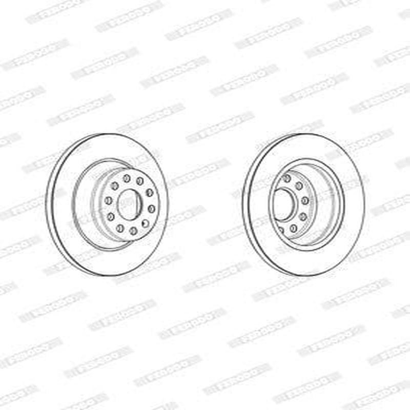 Brake Disc Rear Audi A3 Sedan (Single)