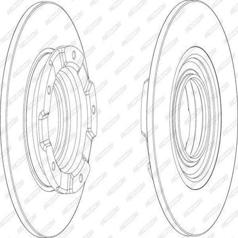 Brake Disc Solid Rear Ford Tourneo Bus 2.2 (Single)